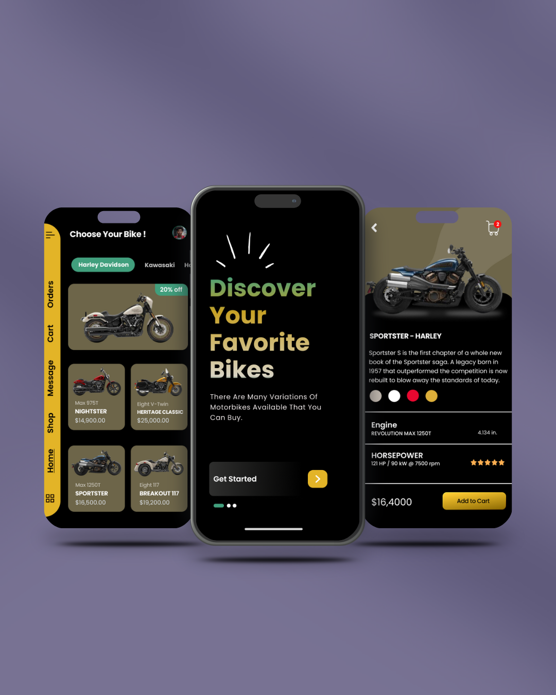 Motorbike App UI